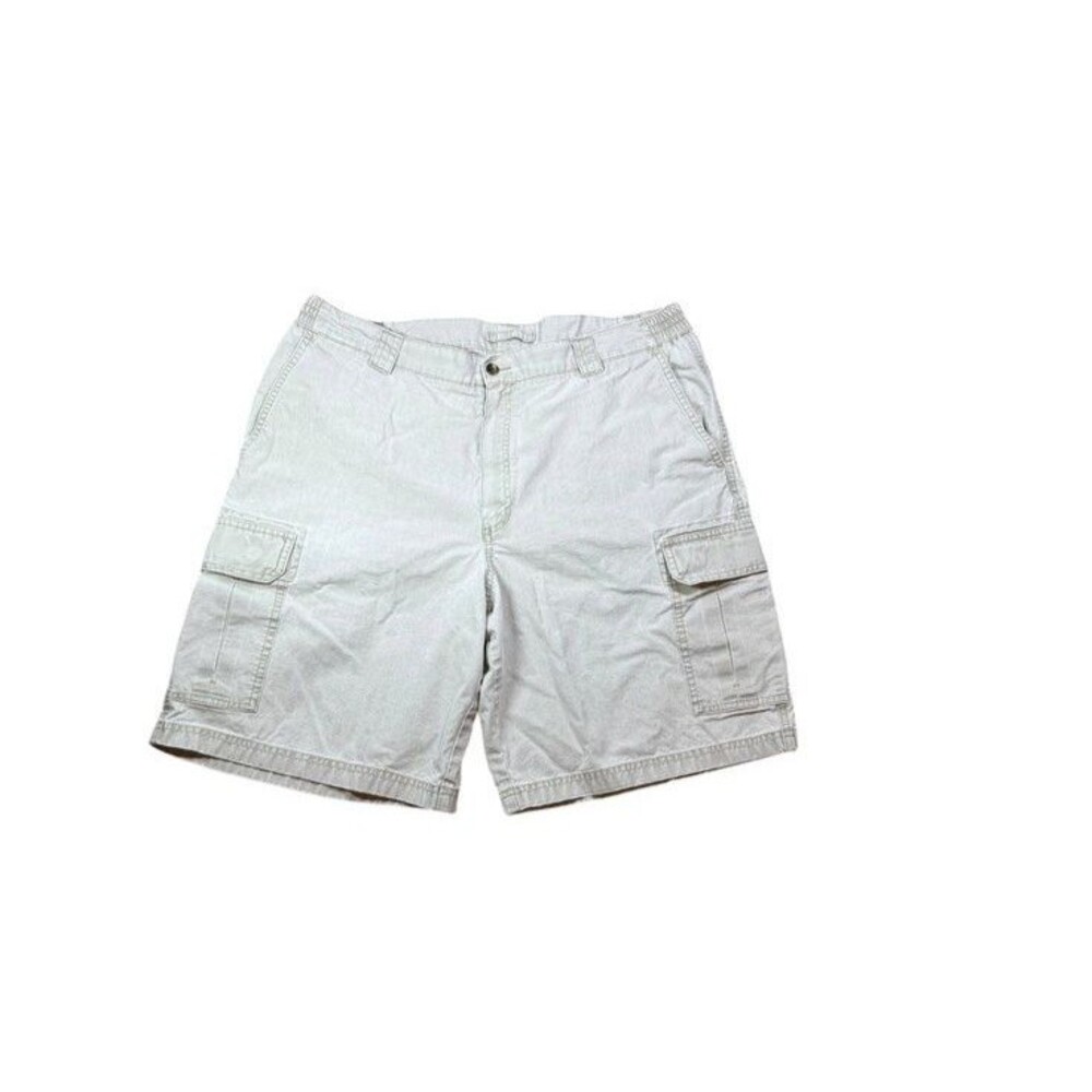 LL Bean Comfort Waist Cargo Shorts Mens Size 38 Cotton Utility Hiking Outdoor